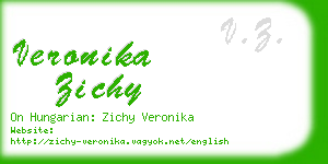 veronika zichy business card